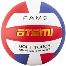 Мяч волейбольный Atemi, FAME, синтетическая кожа PU Soft , красн/бел/син