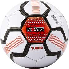 Мяч футбольный детский Novus TURBO, PVC, бел/чёрн/оранж., р.5, м/ш, 330-350г
