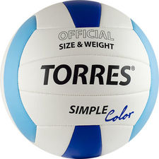 Мяч волейб. Torres Simple Color Бело/голубой/синий