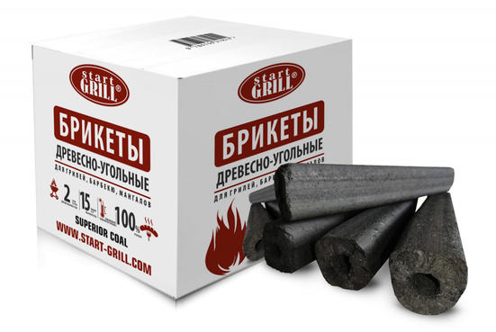 Брикеты древесно-угольные 5 кг в коробке (Пини Кей)