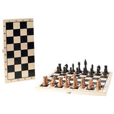 Шахматы классические буковые с малой деревянной доской 