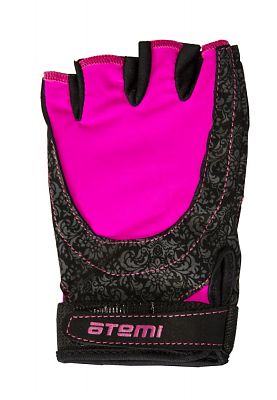 Перчатки для фитнеса Atemi, AFG06PXS, черно-розовые, размер XS