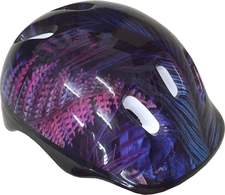 Шлем защитный подростковый ATEMI, аквапринт Тропик, размер окруж (52-54 см), М (6-12 лет), AKH06BM