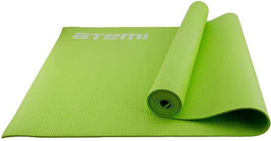 Коврик для йоги и фитнеса Atemi, AYM01GN, ПВХ, 179х61х0,4 см, зеленый