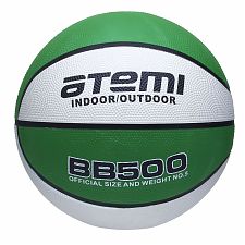 Мяч баскетбольный Atemi, р. 5, резина, 8 панелей, окруж 68-71, клееный BB500