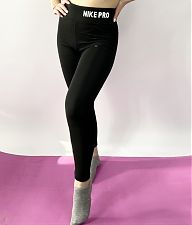 Фитнес лосины женские (XL, черный) FIT196