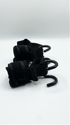 Крюки для турника и тяги (черный) GF-019