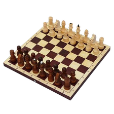 Шахматы обиходные лак с темной доской (290*145*38) P-11