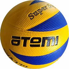 Мяч волейбольный Atemi PREMIER, синт. кожа PU Soft ламинир , желт/синий , 8 п, окруж 65-67, клееный	
