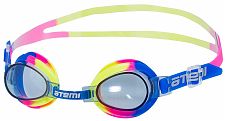 Очки для плавания Atemi, дет, PVC/силикон (син/желт/роз), S302