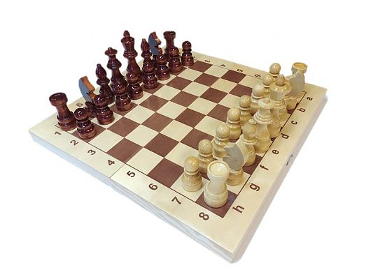 Шахматы гроссмейстерские деревянные с доской 430*215*55 SPL812
