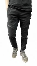 Спортивные мужские брюки SPORT Collection, джинсовая ткань (54, черный) SCN54