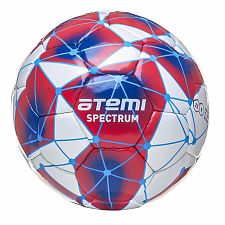 Мяч футбольный ATEMI SPECTRUM, PU, бел/сине/красн, р.3