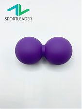Двойной массажный мяч Sportleader (фиолетовый) SPL120606
