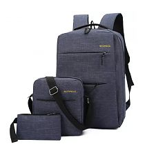 Рюкзак 3 в1 (рюкзак, сумка, пенал) синий SPL4025