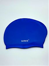 Шапочка для плавания д/длин. волос (синий) Wave SPL4614