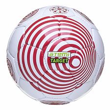 Мяч футбольный ATEMI TARGET, PVC, бел/красн, р.5 , р/ш, окруж 68-70
