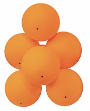 Мячи для настольного тенниса Атеми 1*, пластик, 40+, оранж., 6 шт., ATB101