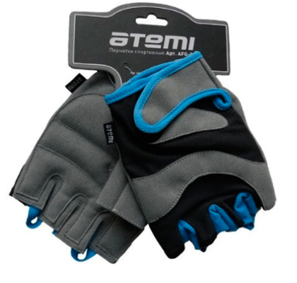 Перчатки для фитнеса Atemi, AFG03XS, черно-серые, размер XS