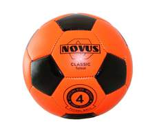 Мяч футбольный Novus CLASSIC FUTSAL, PVC foam оранж/чёрн,р.4,м/ш