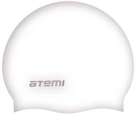 Шапочка для плавания Atemi,силикон, бел., SC108